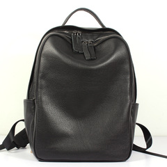 第一層牛革ナチュラルメンズカジュアルシンプルバックパックアップグレードバージョンアーバンレザー耐摩耗性大容量バックパック