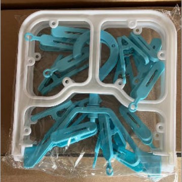 Tendedero Plegable Multi-Pinza de 12 Pinzas de Plástico A Prueba de Viento para Dormitorio