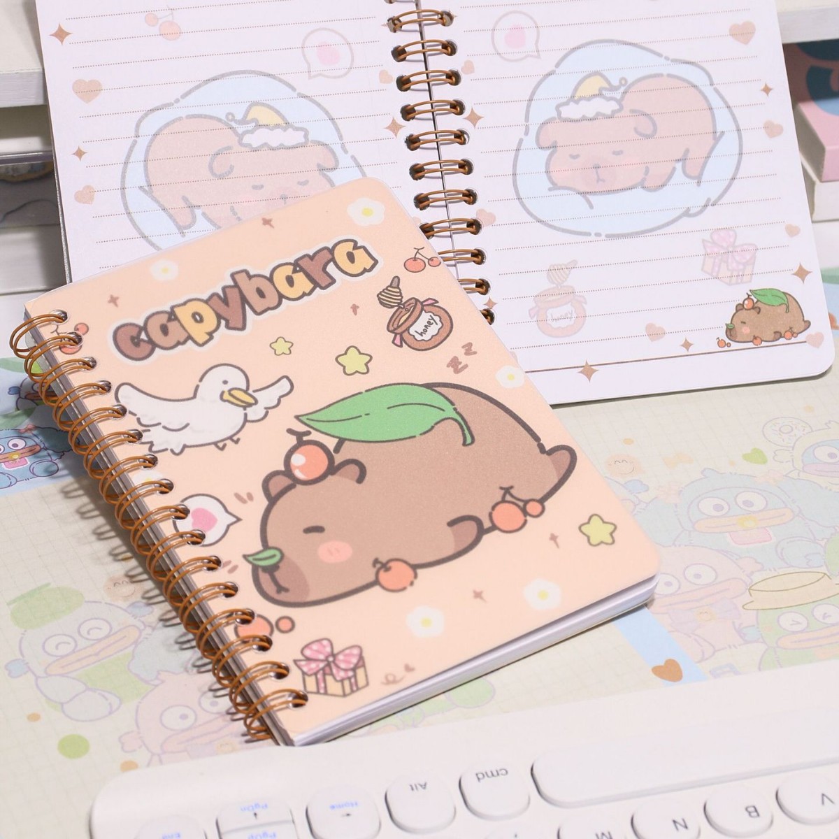 Cuaderno de estilo de anime A6 Libro de bobina Xiaoyugui Libro de diario Libro de páginas en color Estudiante de escuela primaria Chica linda