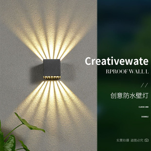 Double-Headed Led Outdoor Waterproof Wall Lamp for Walls, Corridors, Balconies, up and down Lighting, Aisle Floodlight, Ip65 Waterproof