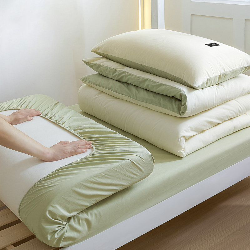College Student Dormitory All-Cotton Three-Piece Set, Complete Set of Quilt and Mattress, Pure Cotton Single Bed Sheet, Quilt Cover, Six-Piece Set College Student Dormitory All-Cotton Three-Piece Set, Complete Set of Quilt and Mattress, Pure Cotton Single Bed Sheet, Quilt Cover, Six-Piece Set