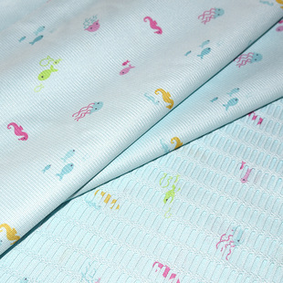 Yarn Flame Retardant Medical Curtain Fabric Ventilated and Breathable to Protect Privacy Octopus Printed Kidsren's Medical Curtain