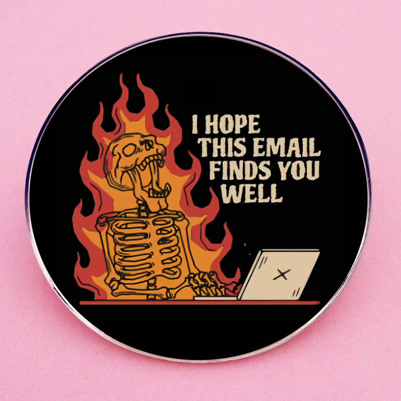 이 이메일이 기분이 좋기를 바랍니다. 브로치 핀 핀 핀 배지 금속 합금 배지