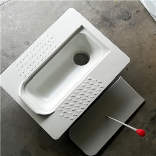 Rural Dry Toilet Non-flush Squatting Toilet Squatting Pit Household Toilet Transformation Odor-proof with Lid Direct-flush FRP Antifreeze