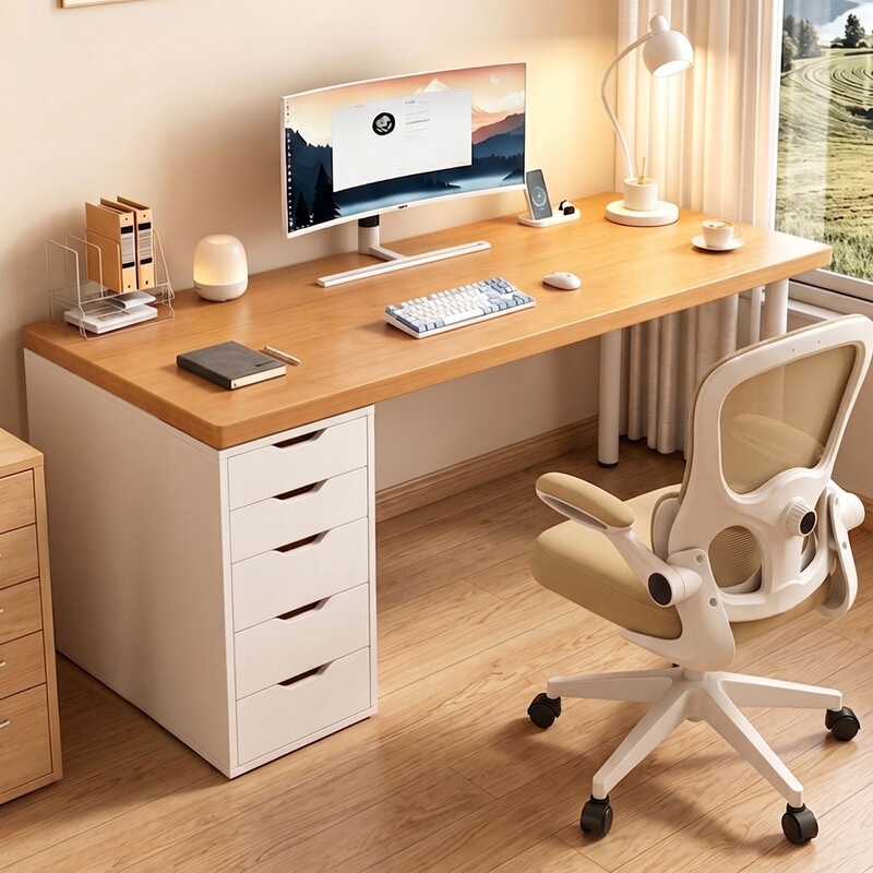 Makeup table with drawers, simple design, popular style, suitable for bedroom storage, student desk, and office computer desk Makeup table with drawers, simple design, popular style, suitable for bedroom storage, student desk, and office computer desk