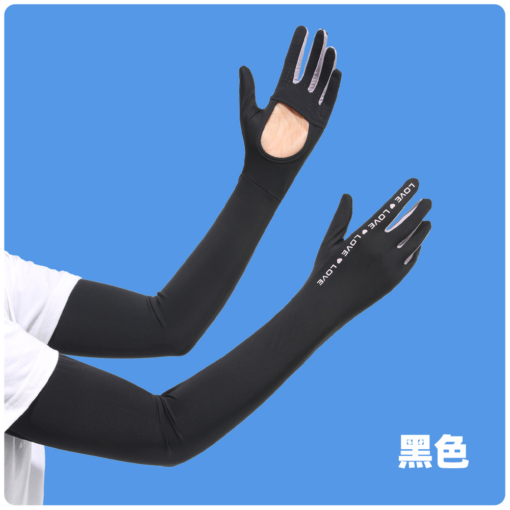 Guantes de protección solar de seda de hielo guantes de verano finos antideslizantes a prueba de rayos UV para niñas con pantalla táctil al conducir