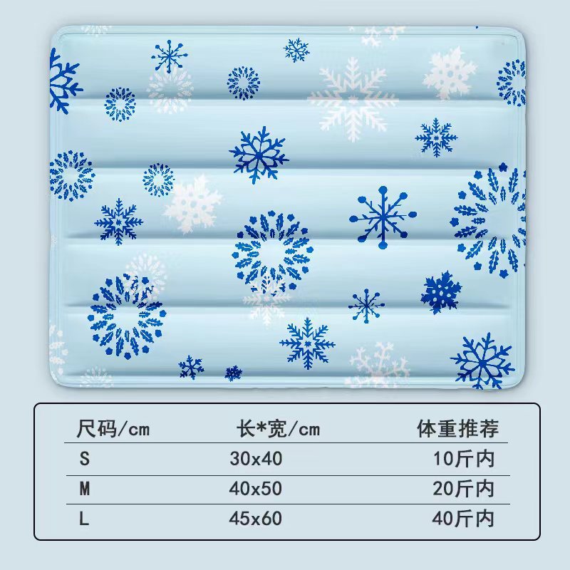 아이스 패드 블루 눈송이