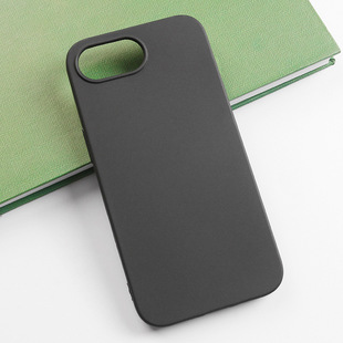 For iPhone Apple 16E frosted phone case TPU material simple edging black cross-border soft case