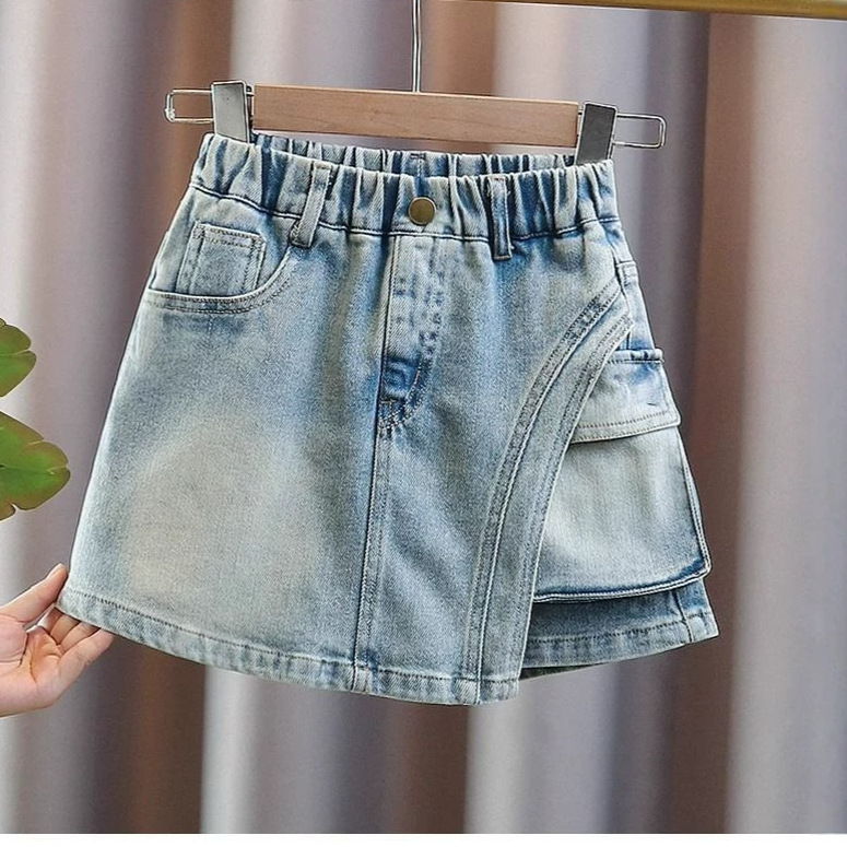Nuevos pantalones de verano de comercio exterior de niñas jeans pantalones de calles rojos de niños pantalones cortos de calles de niños pantalones calientes