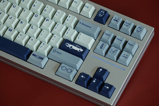 Gentleman-Themed Pbt Original Five-Sided Dye-Sublimation Keycaps for Mechanical Keyboards, Customizable Full Set, Versatile for Computers