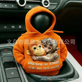 独立站Punch Monkey Gear Shift Cover Hoodie拳击猴换挡连帽衫