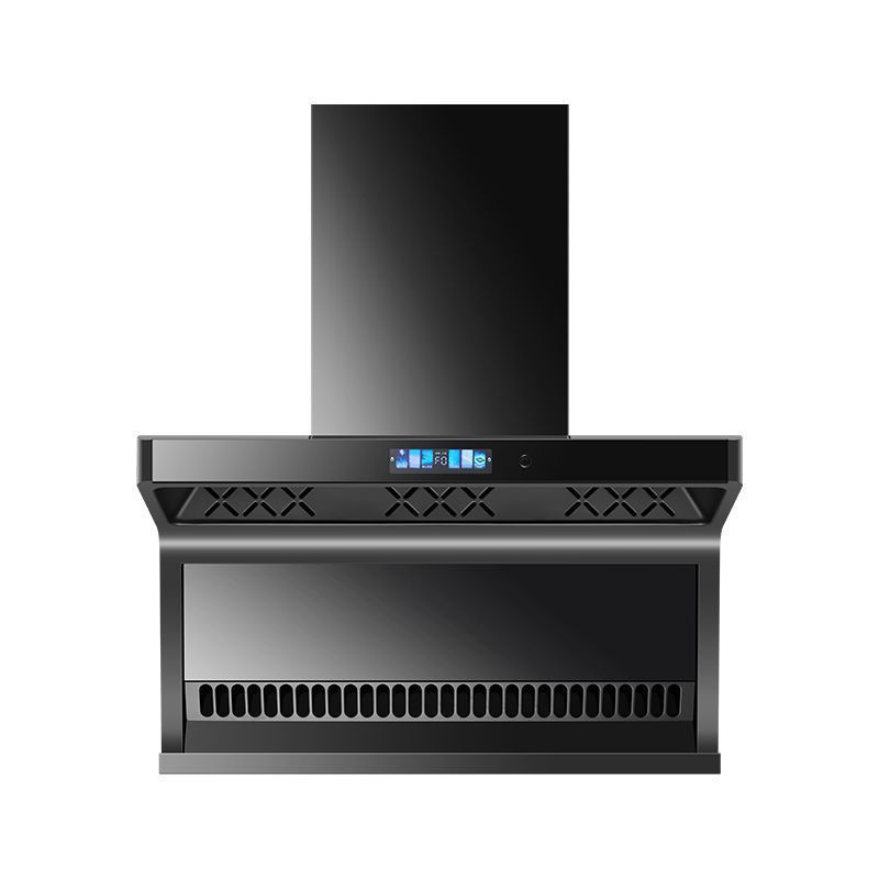 Hua Di Dry Range Hood with Top and Side Dual Suction for Home Kitchen, Large Suction Range Hood and Gas Stove Set Combination