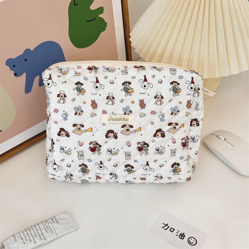 4681 embossed hand-held makeup bag, large-capacity portable storage bag, cute toiletry bag, travel storage bag undefined