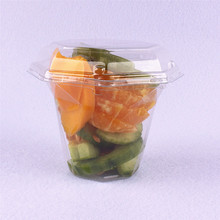 钻石杯一次性手杯果切盒约200到250克沙拉鲜切水果捞盒子加厚有盖