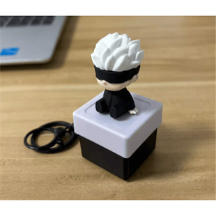 Creative Kitty Cat Funny Press Light-Emitting Sound Cartoon Small Toy Fun Keychain Backpack Pendant