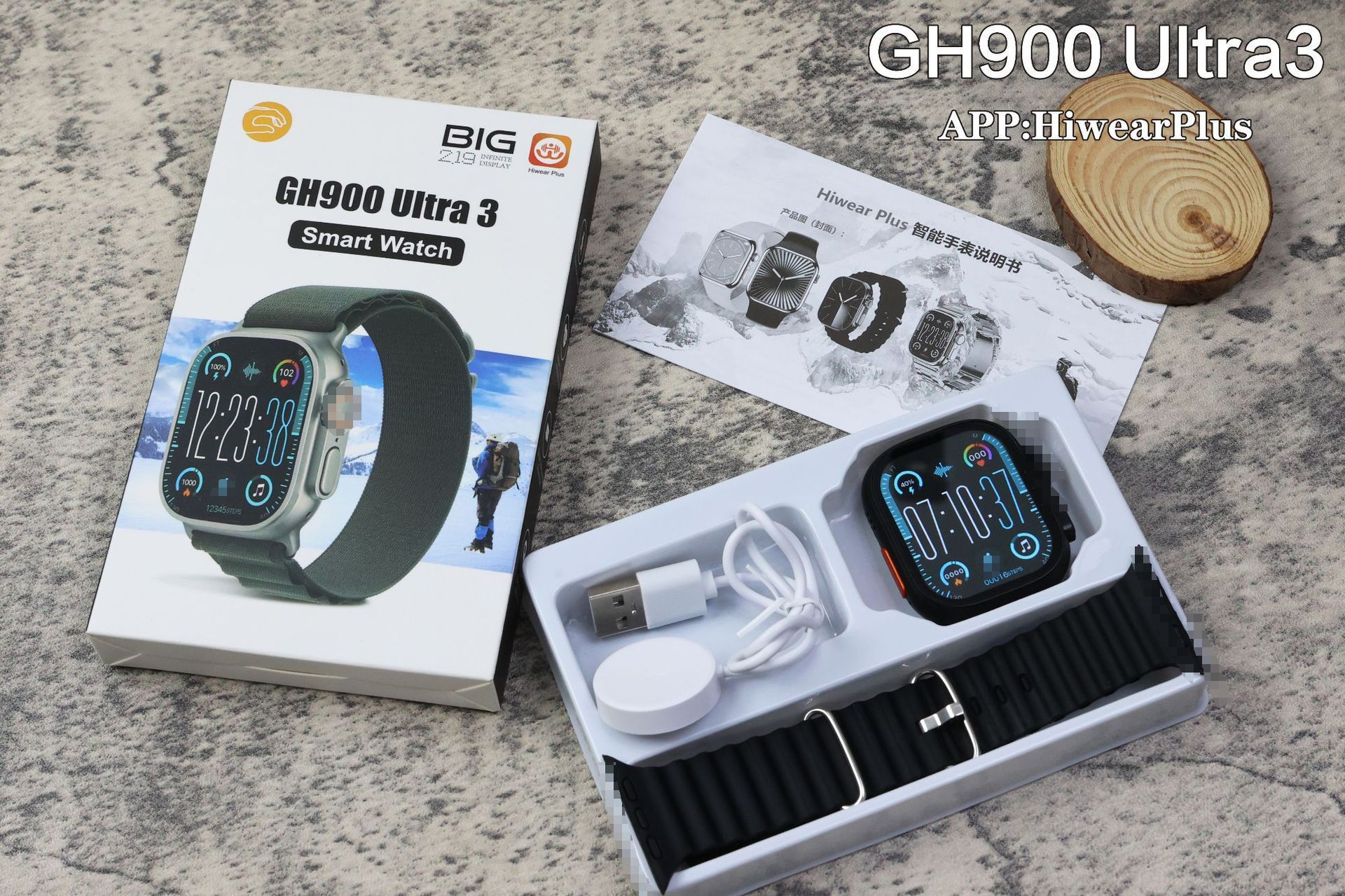 Cross-Border Gh900Utlra3 Smart Watch Huaqiangbei S10 Smart Island Nfc Payment Sports Men's and Women's Watch