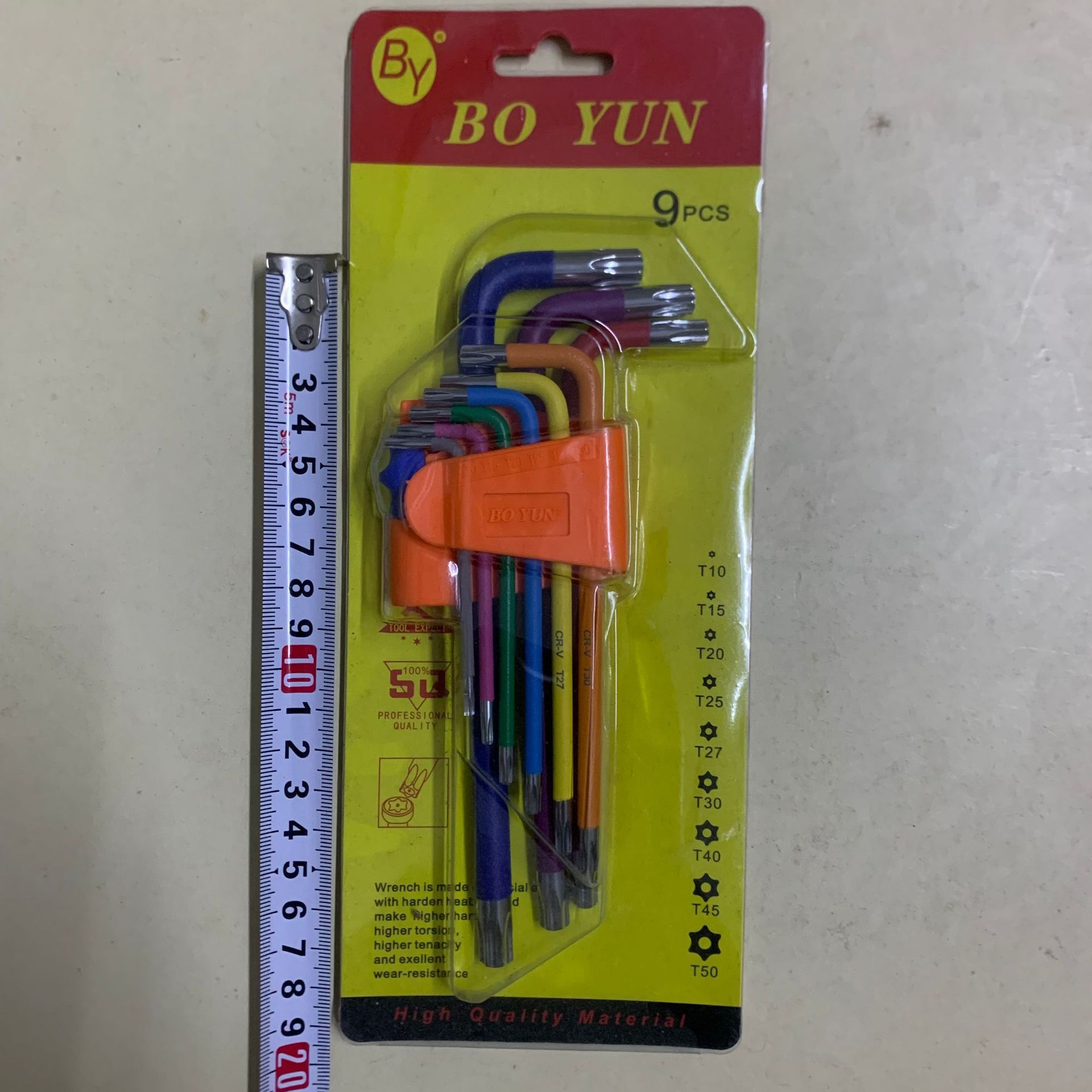 Llave de zócalo hexagonal chapada en color traje de flor de ciruelo hexagonal de zócalo hexagonal de alta gama en stock