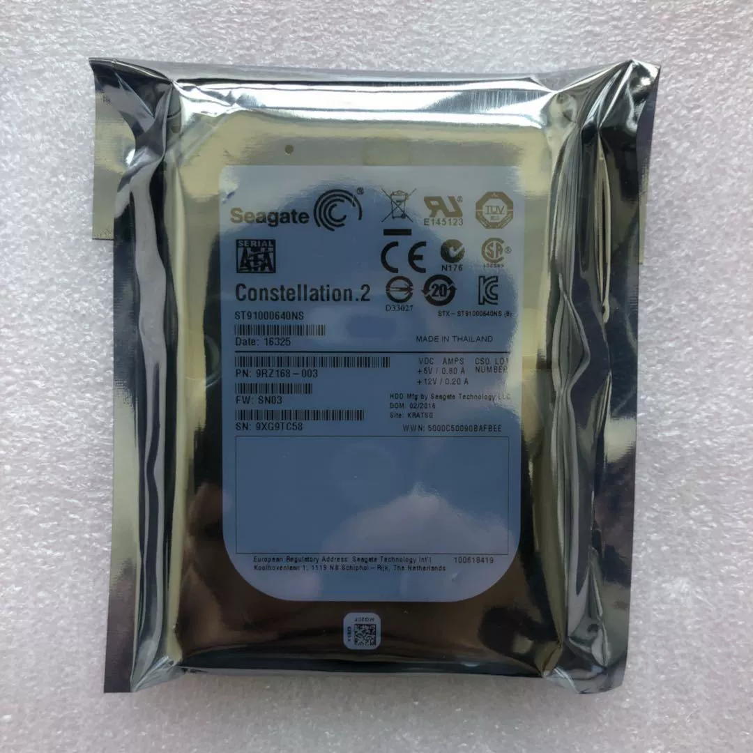 Оригинальный ST91000640NS 1T SATA3 2,5-дюйма 7200 об/мин 1TB серверный жесткий диск 500G