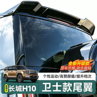 mechanical-style top wing and tailgate spoiler, Roof rack