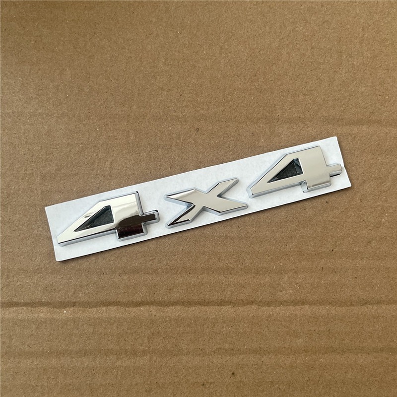 Véhicule tout-terrain à quatre roues motrices permanent, carrosserie métallique 4x4, modification personnalisée, badge arrière de voiture 4x4, décoration_voghion.com
