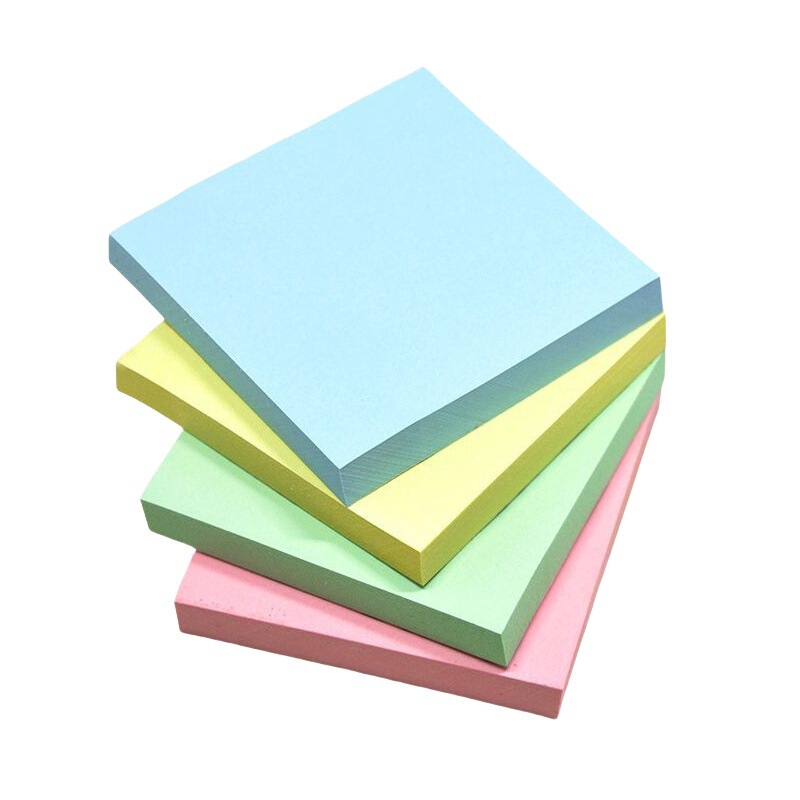 日天76x76MM彩色便利贴可手写自粘便签纸荧光/异形学生N次贴定做|undefined