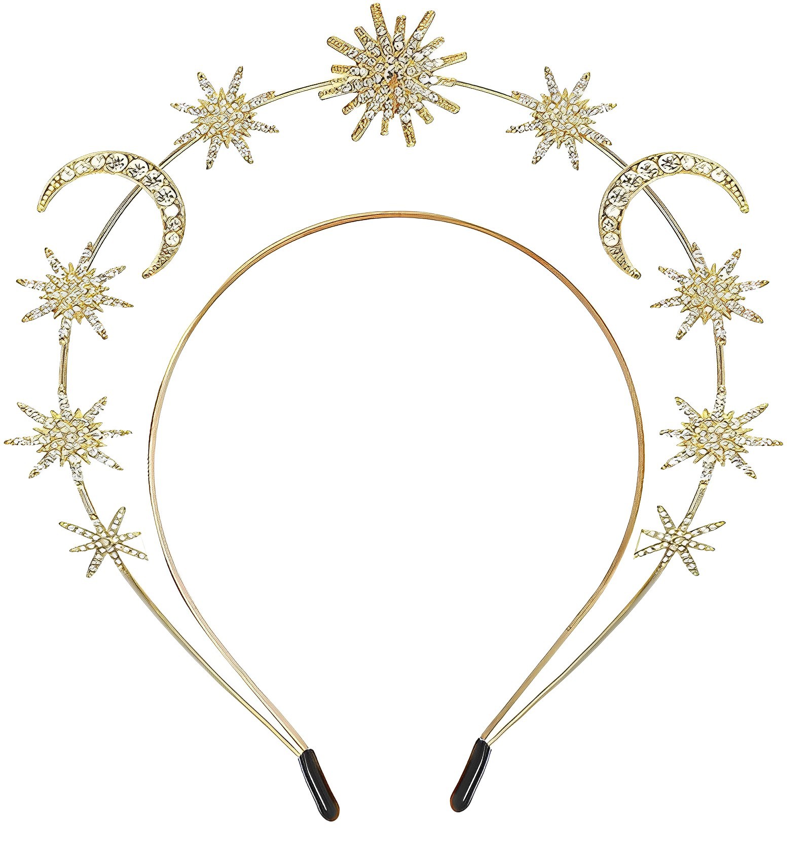 Vintage Style Sun Moon Alloy Hair Band display picture 1
