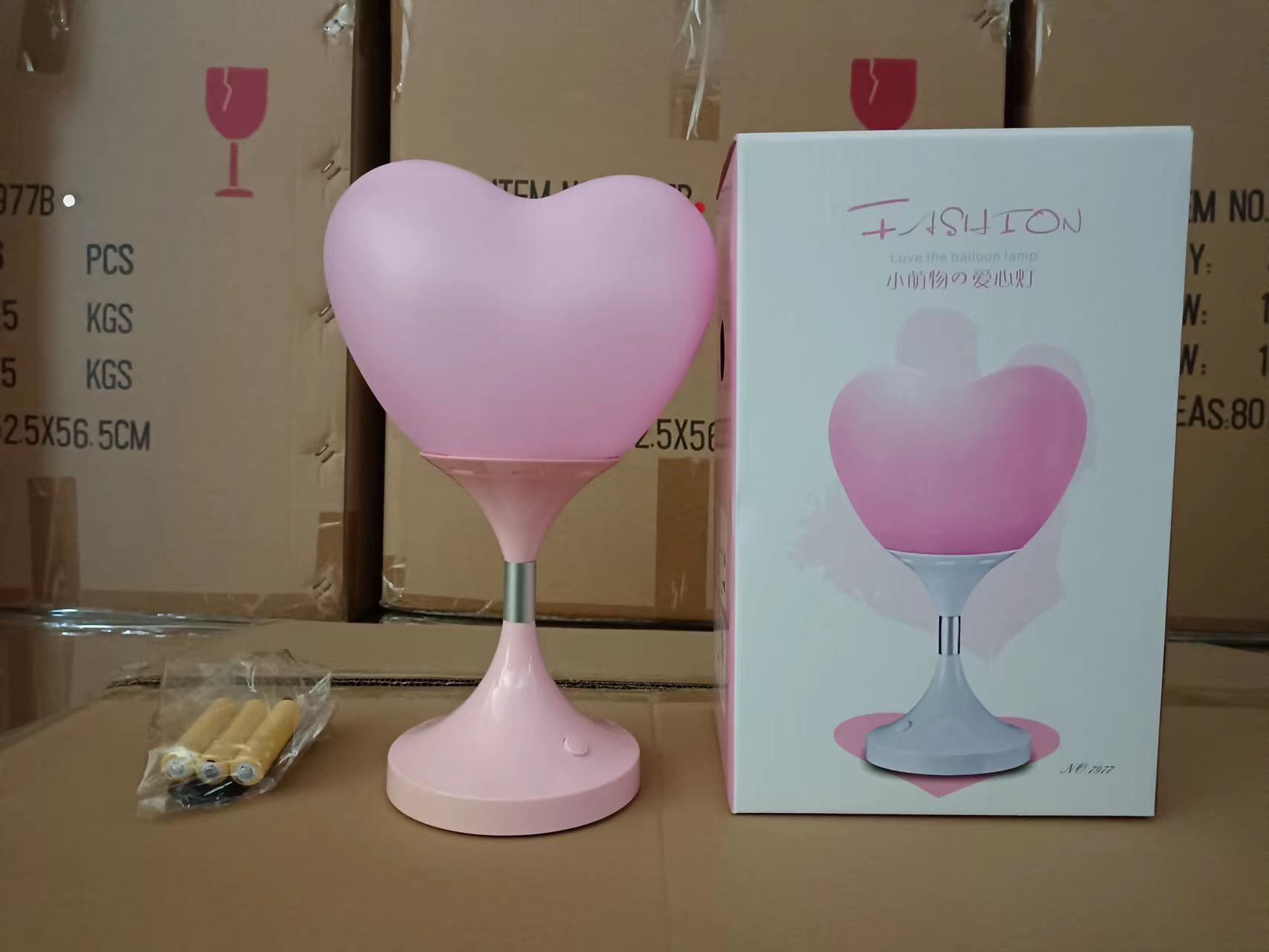 Love small night light for children's room sleeping, popular desk lamp, girl heart, plug-in creative cute decor bedside lamp