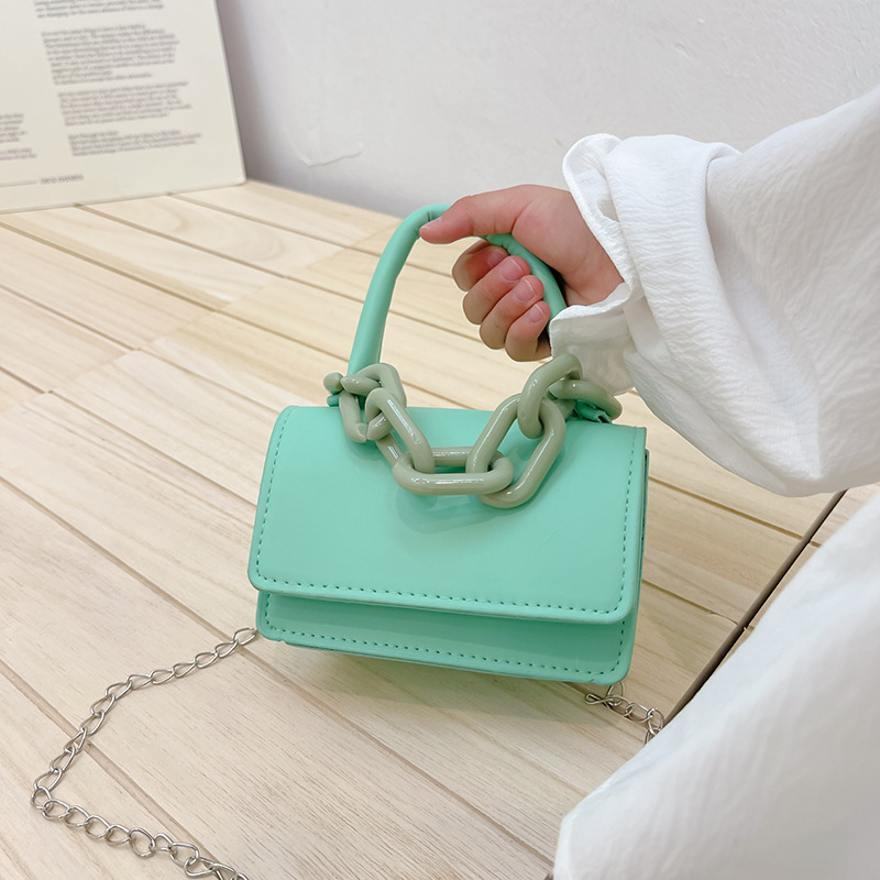 Comercio exterior nuevo bolso para niños estilo occidental niña cadena hombro mensajero bolsa moda princesa cambio accesorios bolsa pequeña