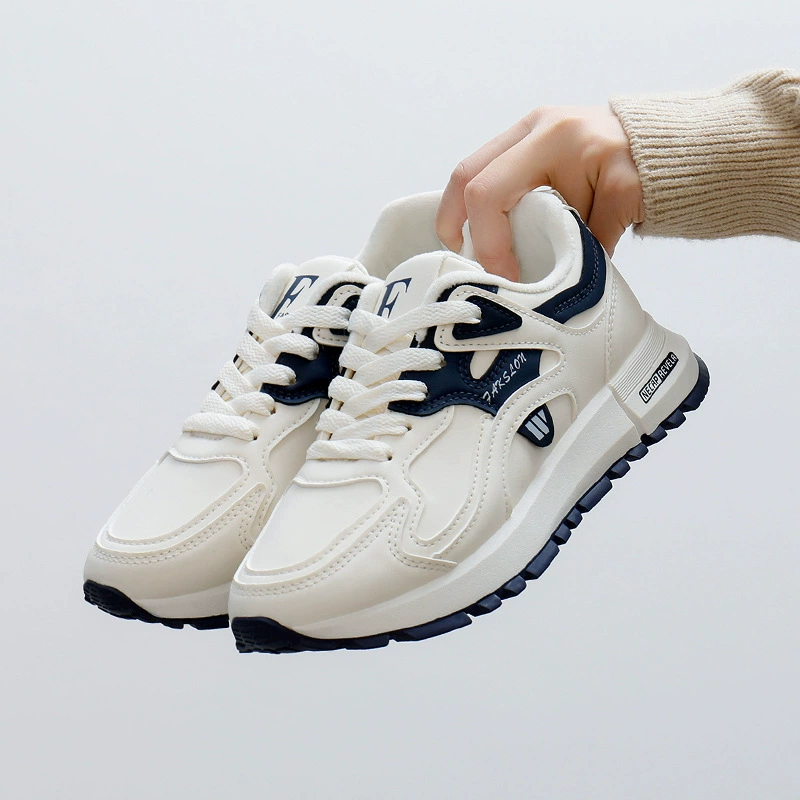 Sports sports shoes, footwear, winter universal non-slip keep warm white shoes