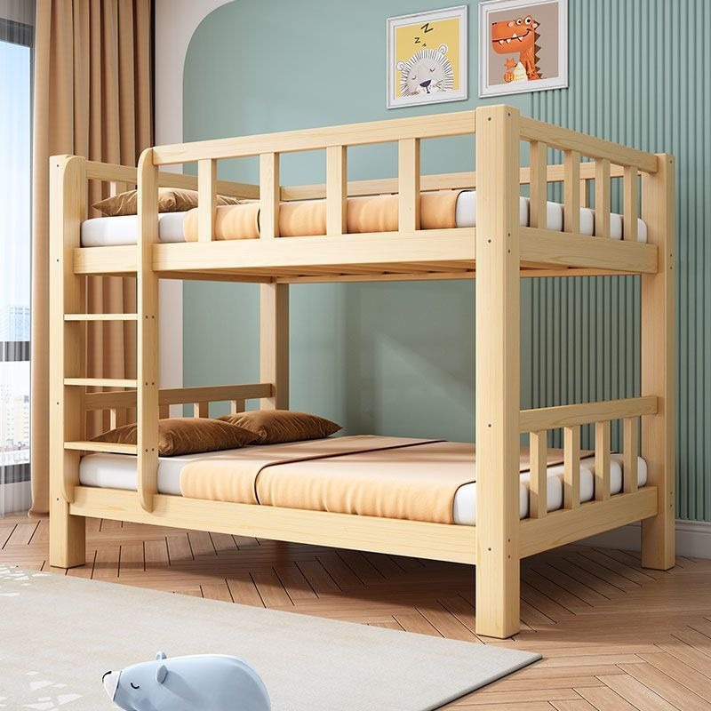 Cama de madera sólida de dos capas para adultos Cama madre dormitorio multifuncional Cama doble Cama para niños