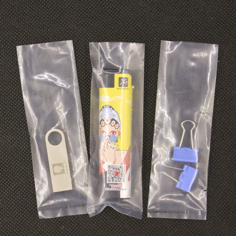 Pe平ポケット長条形厚さ細長透明薄タイプビニール袋小中号製品工業包装袋卸売り