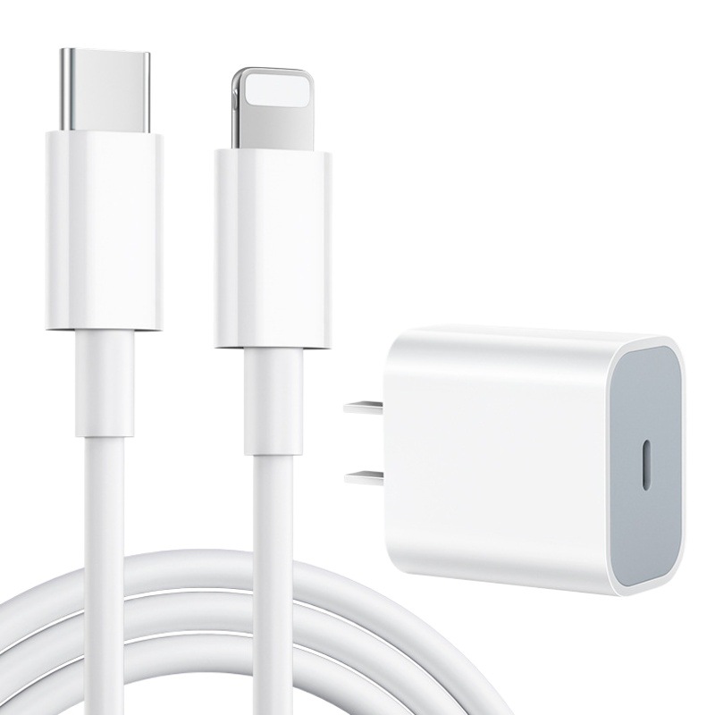 Adecuado para Apple 14 cargador iPhone13 12Pro XR XS cabezal de carga 11 cable de datos de carga rápida 20W