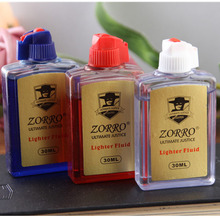 佐罗有色煤油白色红色蓝色打火机专用油透明可视油仓小瓶30毫升批