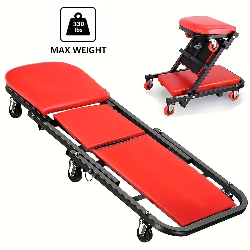 2 in 1 Mechanics Creeper 36 Inch Z Shape Foldable Creeper|undefined