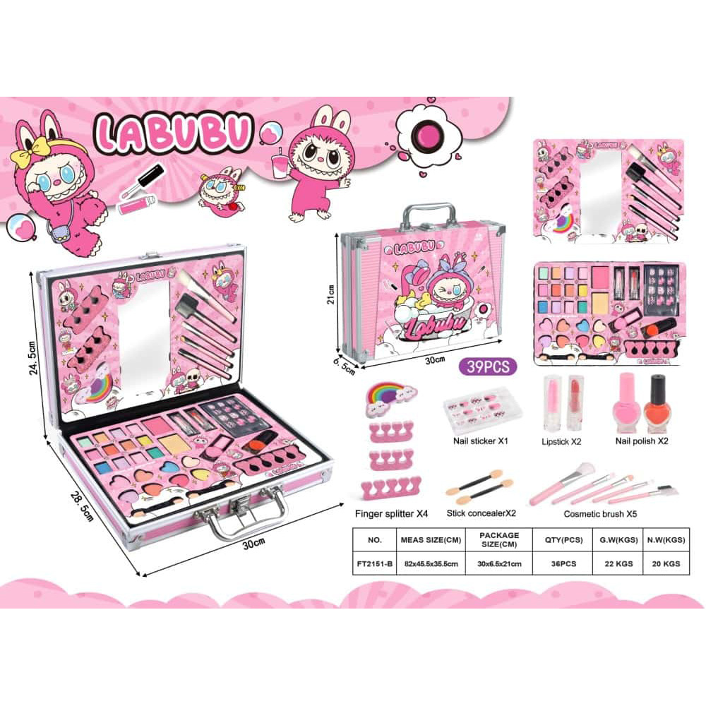 Maquillaje infantil transfronterizo juguetes de maquillaje para niñas paquetes de maquillaje portátiles simulación regalos de cumpleaños familiares
