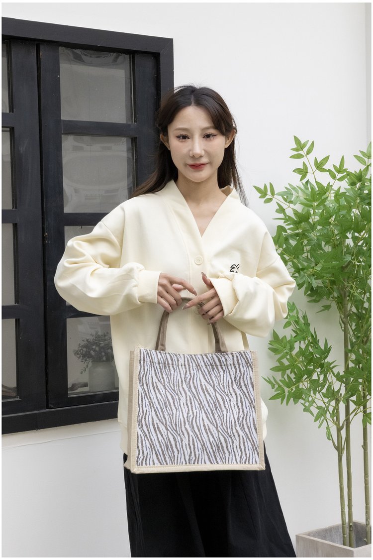 Large-capacity commuting handbags, cross-border bestsellers, hand-carried tote bags, ins linen texture single-shoulder tote bags undefined