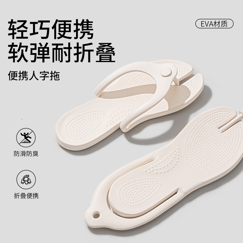 Jialiya Travel Slippers for Women Foldableable Hotel Business Trip Portable Bathroom Non-Slip Bathing Disposable Flip-Flops for Men