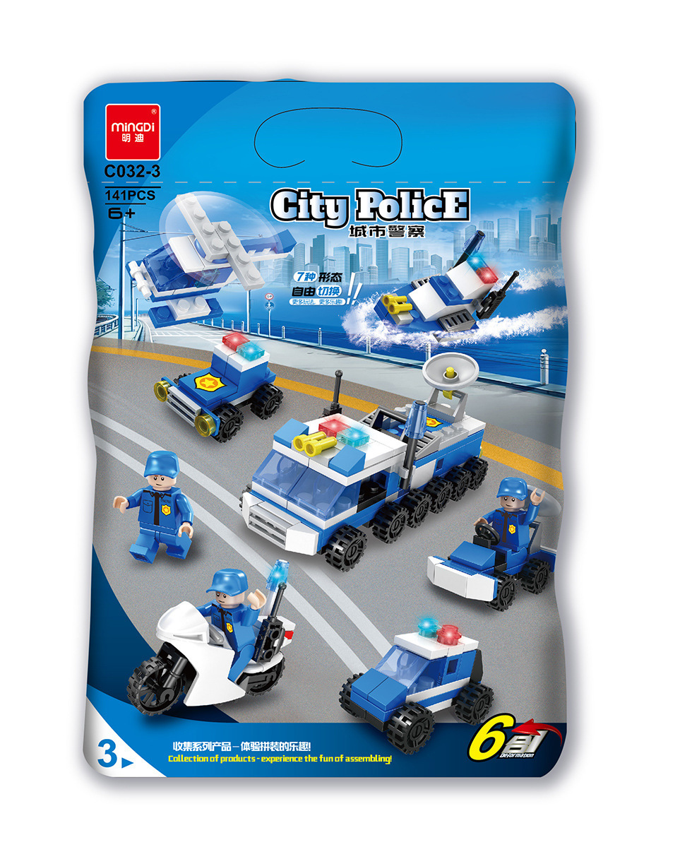 C032-3 Городская полиция-141 частицы (сумка)