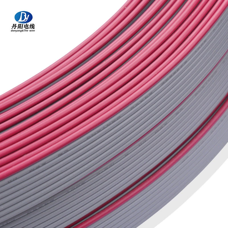 Factory direct sales UL2651#24AWG8P red edge gray cable standard tinned copper PVC insulation temperature 105℃