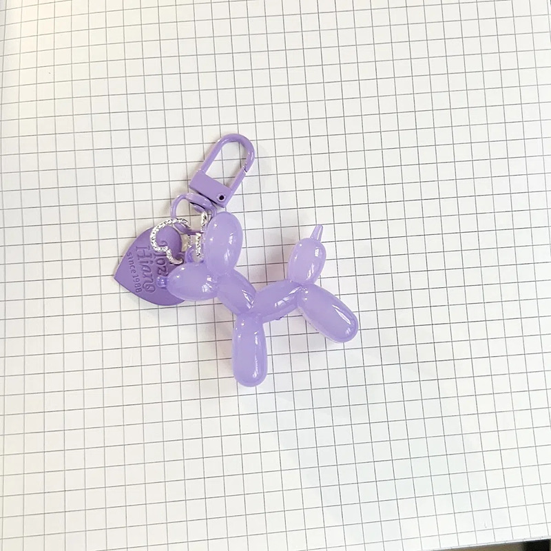 Pequeño Libro Rojo mismo lindo jalea globo láser perro llavero colgante colorido cachorro de dibujos animados teléfono llavero