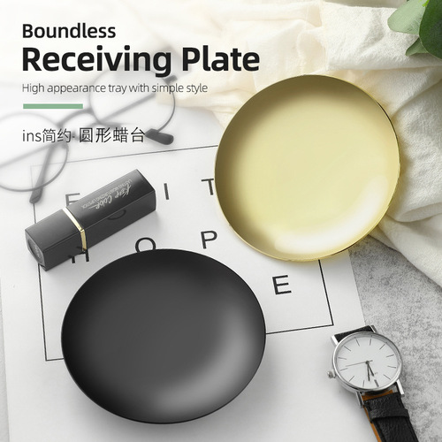 Cross-border Amazon golden stainless steel candle holder home decoration wedding aromatherapy candle holder living room decoration table wholesale