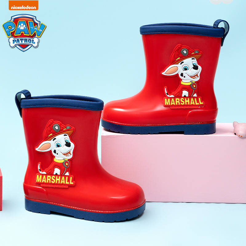 Botas de lluvia para niños del equipo Wang Wang Botas de lluvia antideslizantes para niños y bebés