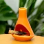陶瓷holder锥香檀木香炉