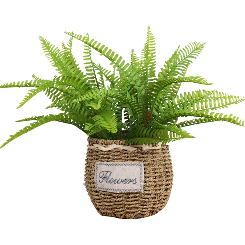 Amazon Artificial Persian Grass Simulated Fern Furniture Green Plant Decoration High Simulated Fern Plant Hericium Fern