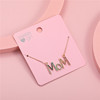 Fashionable children's metal accessory, necklace with letters, European style