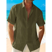 L 32105 Hawaiian printed short-sleeve shirt ������ӡ�������