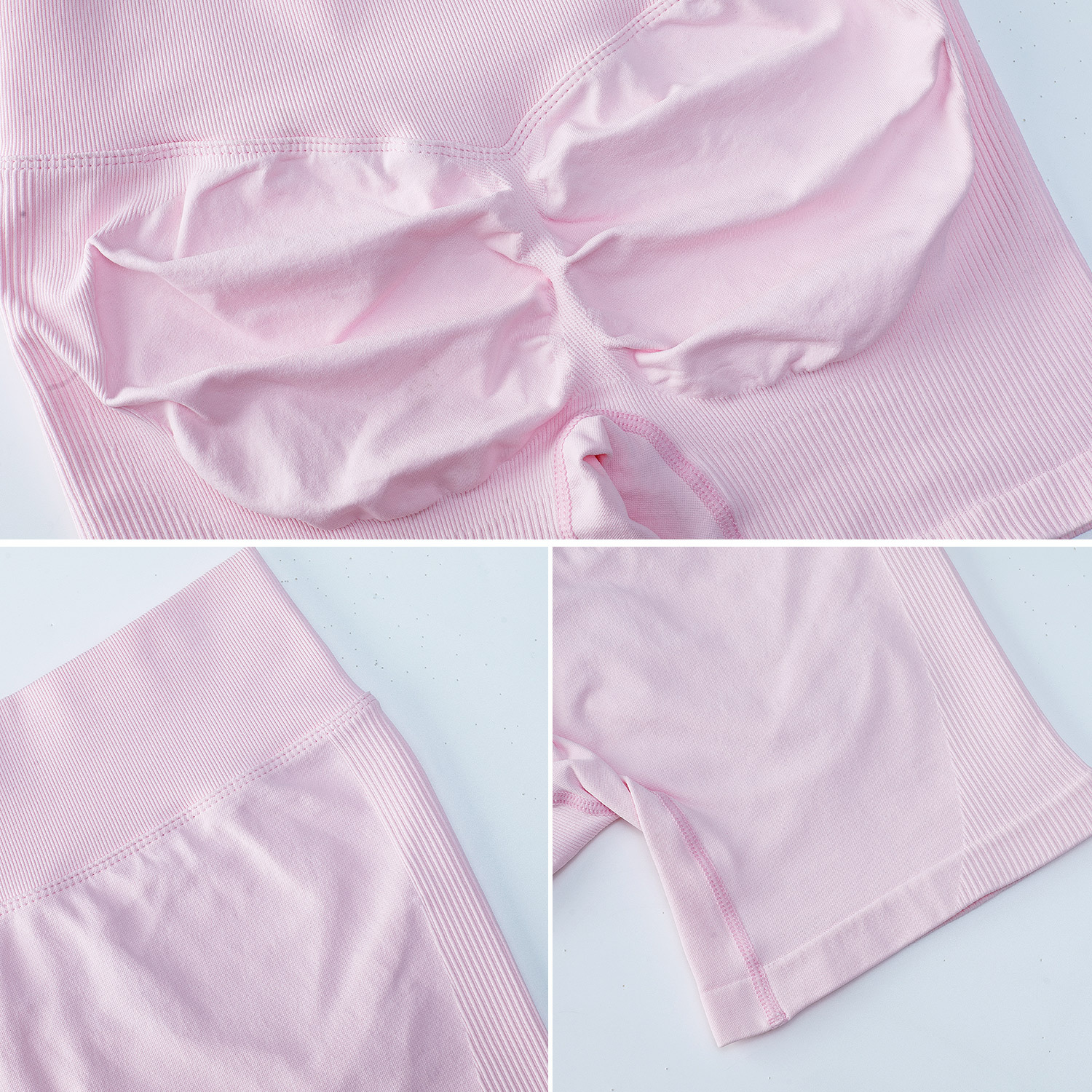 Nuevos pantalones cortos de yoga sin costuras de secado rápido transfronterizos, pantalones cortos deportivos de tres puntos con cintura alta y caderas, pantalones cortos de fitness para correr al aire libre