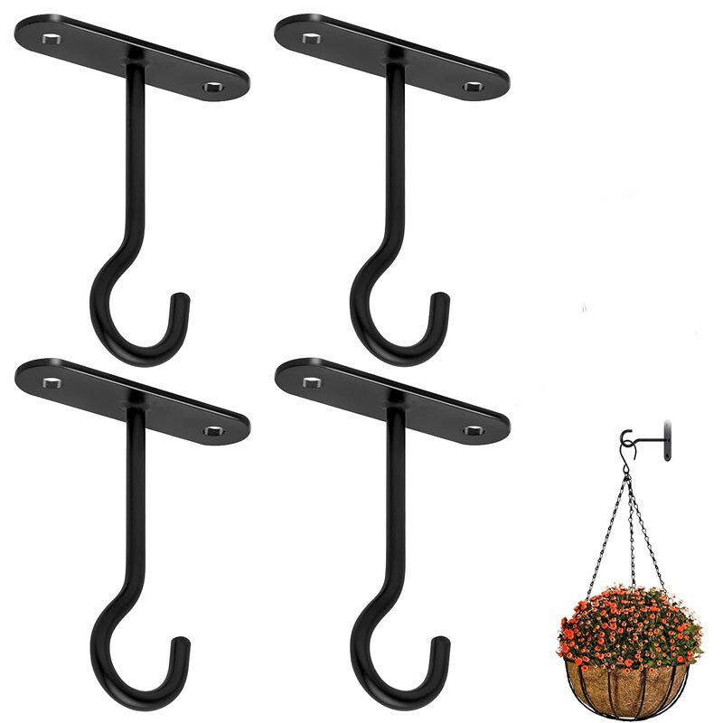 Supply of Cross-Border Plant Hooks, Metal Gardening Ceiling Hooks for Hanging Potted Plants, Outdoor Decorative Hooks
