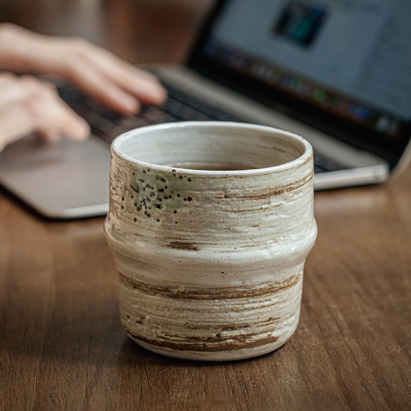 Wabilifeng taza de mano retro nostálgico taza de calabaza taza de té especial cerámica taza maestra japonesa exportación transfronteriza