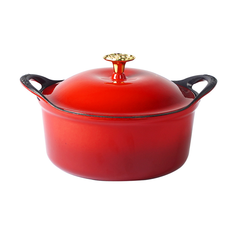 Hotel de hierro fundido pequeño feliz Hotel de hierro fundido multifuncional antiadherente horno electromagnético universal